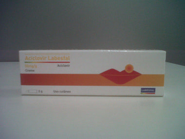 Aciclovir Labesfal, 50 mg/g-2 g x 1 creme bisnaga