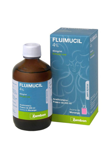 Fluimucil 4%, 40 mg/mL-200 mL x 1 sol oral mL