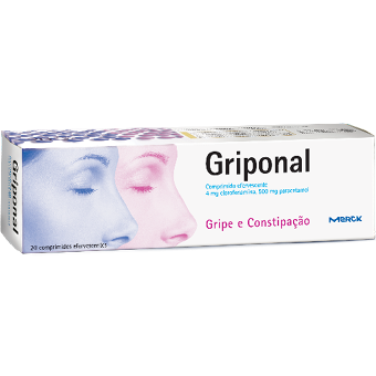 Griponal , 4 mg + 500 mg Recipiente para comprimidos 20 Unidade(s) Comp eferv
