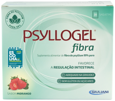 Psyllogel Fibra Morango Saq X20
