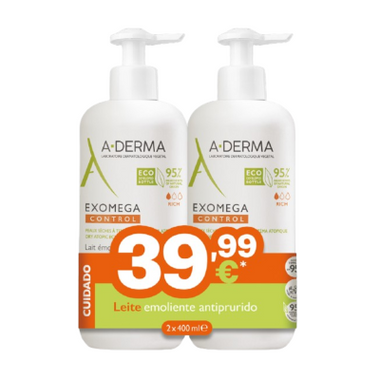 A-Derma Exomeg Cont Lt Emol400MlX2 PEsp