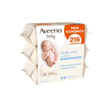 Aveeno Baby Toalh Limp X72 X3 Pack Econ