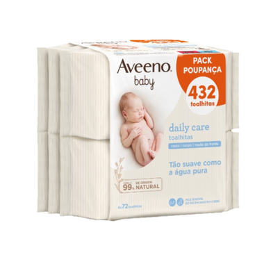 Aveeno Baby Toalh Limp X72 X6 Pack Poup