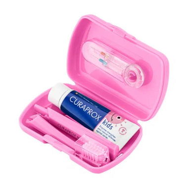 Curaprox Kids Kit Viagem Rosa