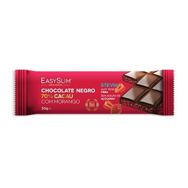 Easyslim Chocolat Negro 70% Morango 30G