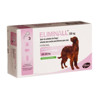 Eliminall 268 Cao Sol Uncao 2,68ml X 3 sol unção punctif VET