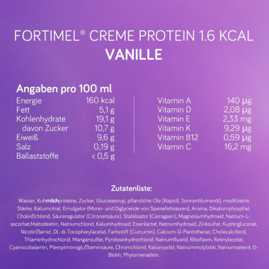 Fortimel Creme Protein Baunilha 125G X4