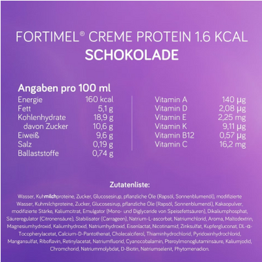 Fortimel Creme Protein Chocolate 125GX4