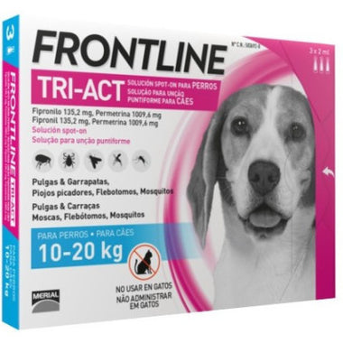 Frontline Tri-Act M Sol Cao 10-20kg 2mlx3