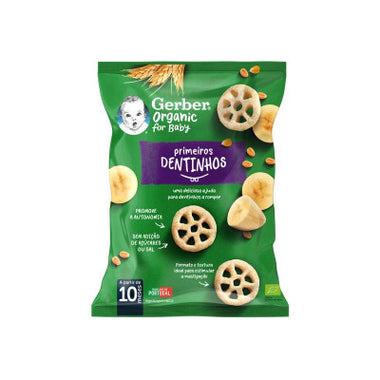 Gerber Org Prim Dentinho Snack Banan28G,