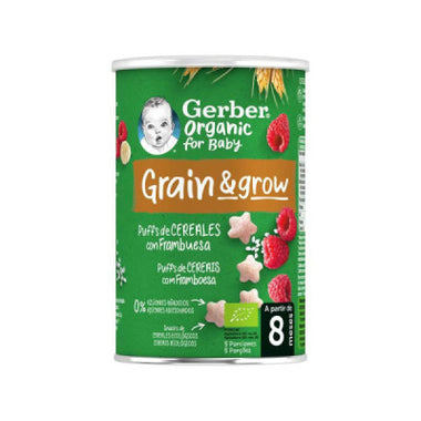 Gerber Bio NutriPuffs Framboesa 35G 8M+