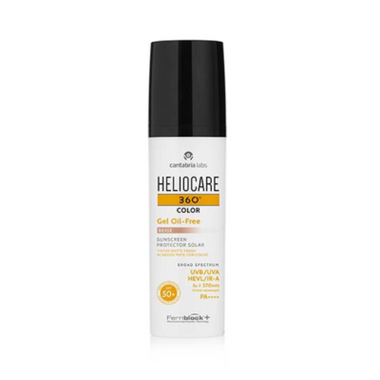 Heliocare360 Oilf Gelcor 50+ Mate 50ml Bege