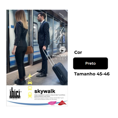 Ibici Skywalk 140 Meia Hom Preto Xl