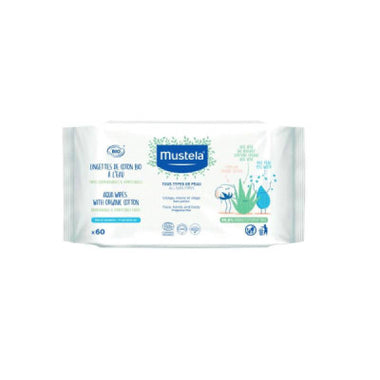Mustela Toalhetes Agua Algod Bio X60