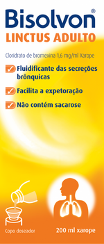 Bisolvon Linctus Adulto, 1,6 mg/mL-200mL x 1 xar mL