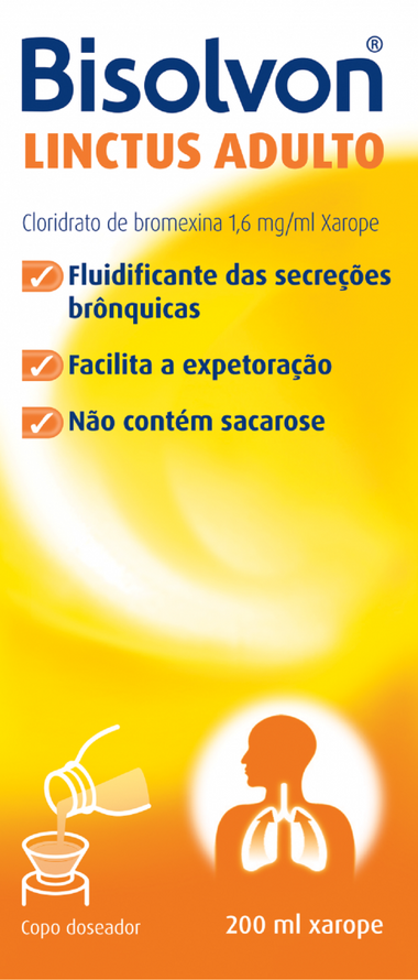 Bisolvon Linctus Adulto, 1,6 mg/mL-200mL x 1 xar mL