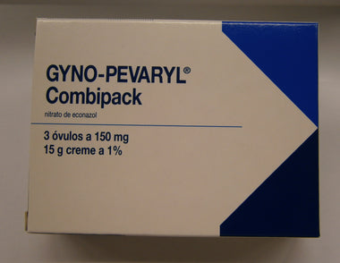 Gyno-Pevaryl Combipack (15g), 10mg/g + 150mg x 1 creme bisnaga + óvulo