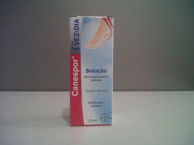 Canesten Unidia , 10 mg/ml Frasco 15 ml Sol pulv cutan