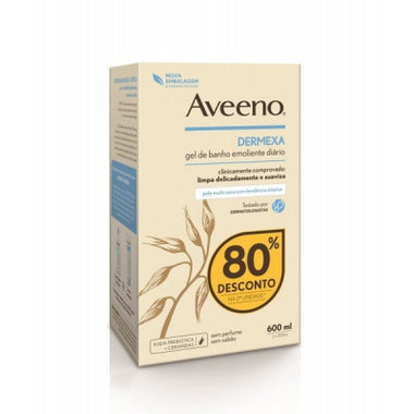 Aveeno Dermexa Gel Banh Emol300 X2 -80%