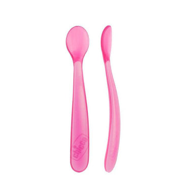 Chicco Colher Sil 6m+ Rosa X2