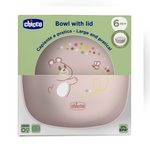 Chicco Tigela C/Tamp Rosa6M+,