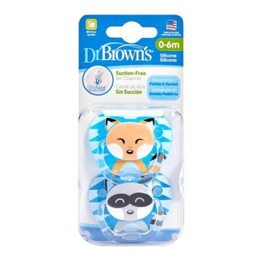Dr Browns Prevent Chup Anim Boy Sil 0-6mx2
