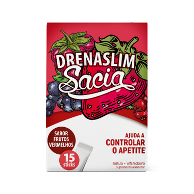 Drenaslim Sacia Sticks Frut Vermelh X15