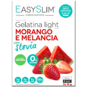 Easyslim Gelatina Light Morango e Melancia com Stevia 2 Saquetas