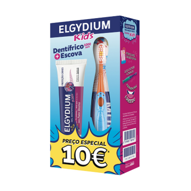 Elgydium Kids Kit Gel Dent Fsilv50+Esc