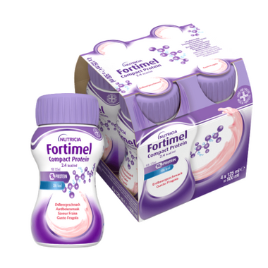 Fortimel Compact Protein Morango 125ml X4