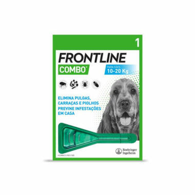 Frontline Combo Sol Cao 10-20 Kg 1,34mlx1 sol unção punctif VET