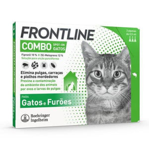 Frontline Combo Sol Top Gato 0,5 Ml X 3 sol unção punctif VET