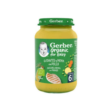 Gerber Bio Ervilha/Bat/Frango 190G 6M+