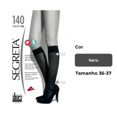 Ibici Segreta 140 Meia Ad Preto T1