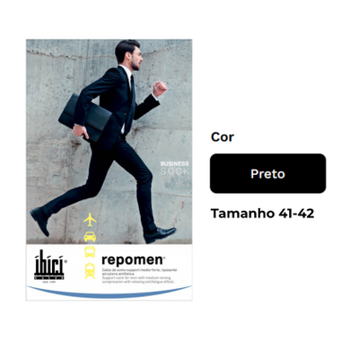 Ibici Repomen 140 Meia Hom Preto M