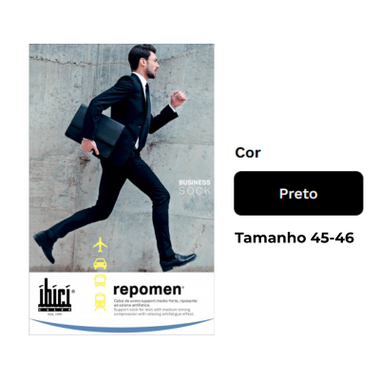 Ibici Repomen 140 Meia Hom Preto Xl
