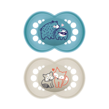 MAM Origin Pure Chup Silic 6M+ Azul X2