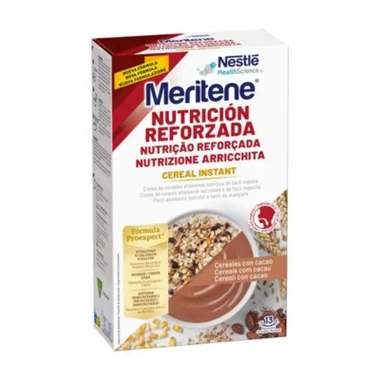 Meritene Cereal Instant Cacau Saq 300g X2 pó susp oral medida