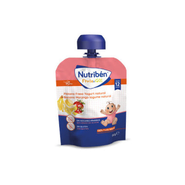 Nutriben Fruta Go Pure Ban/Morang/Iog N 90g