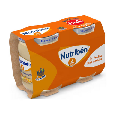 Nutriben Boiao 6Frutas c/Cereais 190gX2