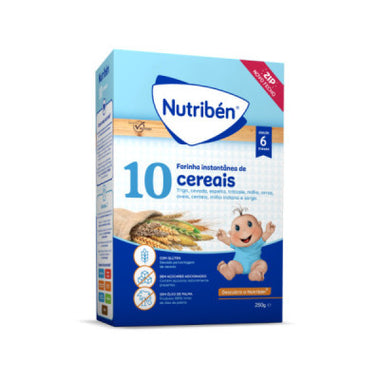 Nutriben Farinha 10 Cereais 6m+ 250g