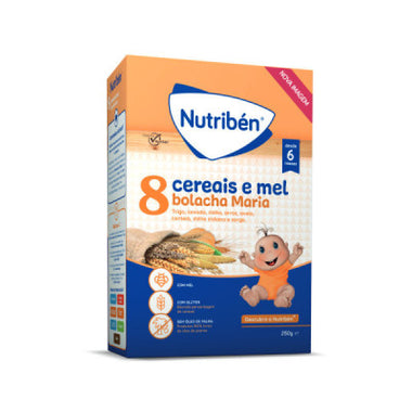Nutriben Farinhas 8 Cereais Mel Bol M 250G