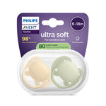Philips Avent Chup Eco UltSoft 6-18M X2,