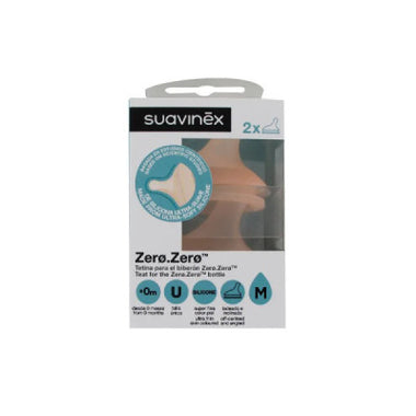 Suavinex Zerozero Tetina Sil Colicas M X2